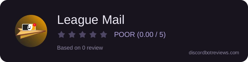 Rating widget preview for League Mail