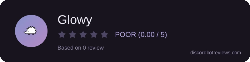 Rating widget preview for Glowy