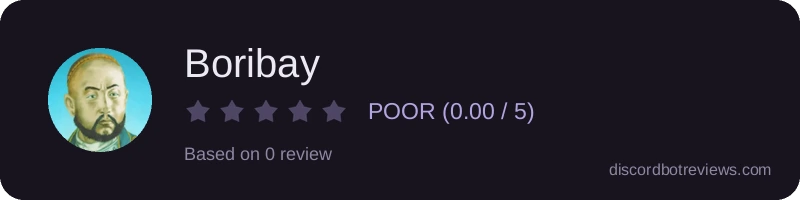 Rating widget preview for Boribay