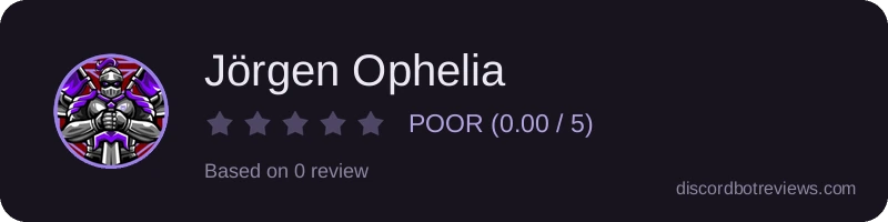 Rating widget preview for Jörgen Ophelia