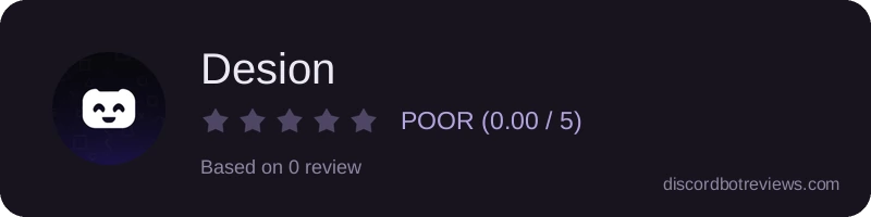 Rating widget preview for Desion