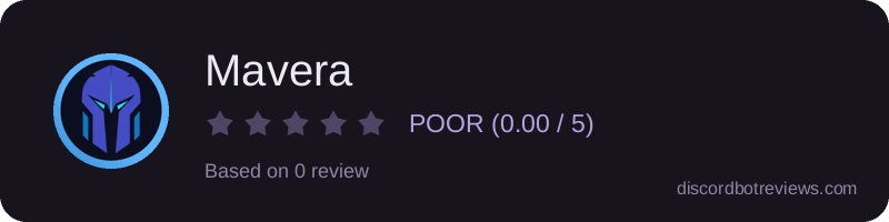 Rating widget preview for Mavera