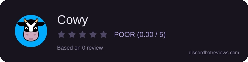 Rating widget preview for Cowy