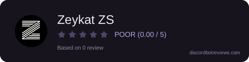 Rating widget preview for Zeykat ZS