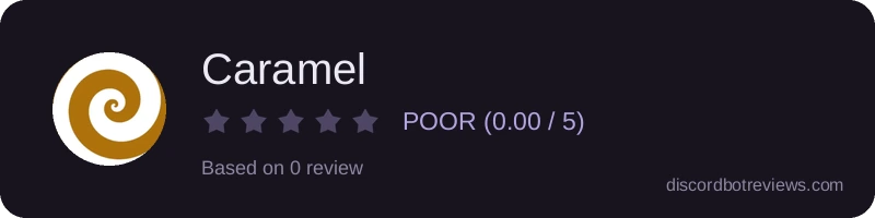 Rating widget preview for Caramel