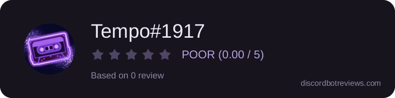 Rating widget preview for Tempo#1917