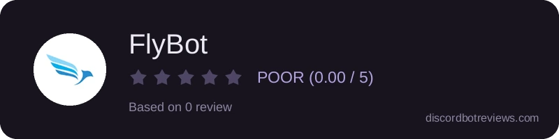 Rating widget preview for FlyBot