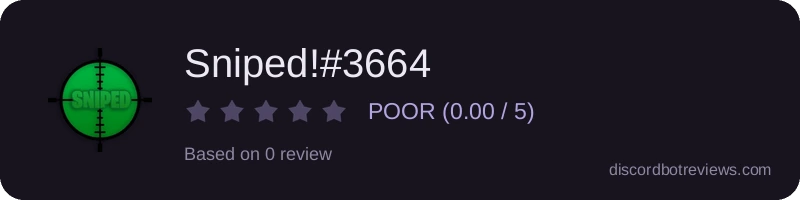 Rating widget preview for Sniped!#3664
