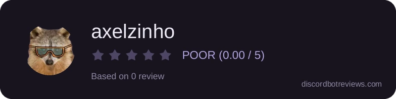 Rating widget preview for axelzinho
