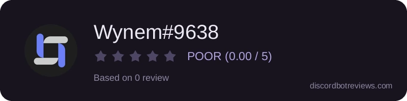 Rating widget preview for Wynem#9638