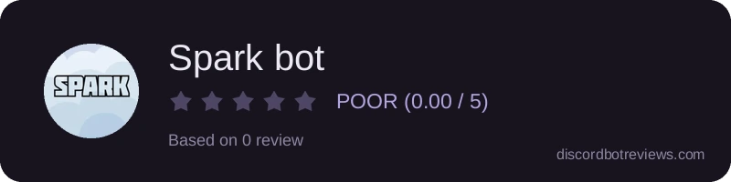 Rating widget preview for Spark bot