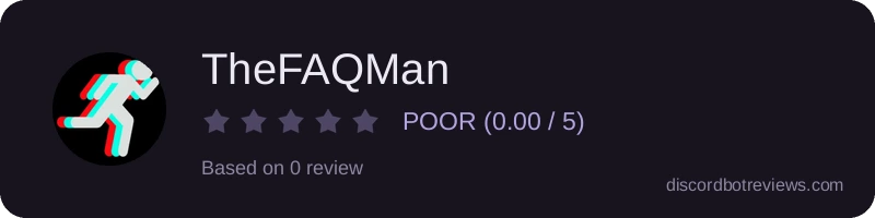 Rating widget preview for TheFAQMan