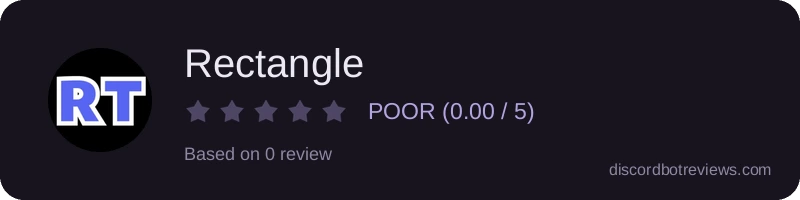 Rating widget preview for Rectangle