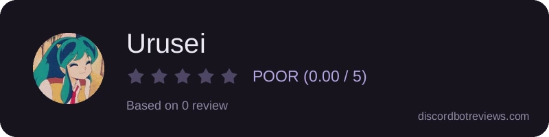 Rating widget preview for Urusei