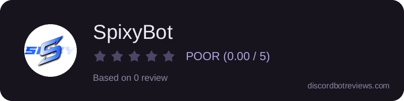 Rating widget preview for SpixyBot