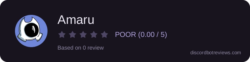 Rating widget preview for Amaru