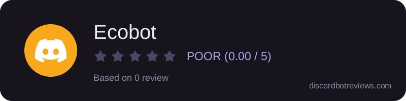 Rating banner for Ecobot