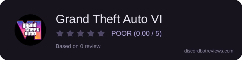 Rating banner for Grand Theft Auto VI