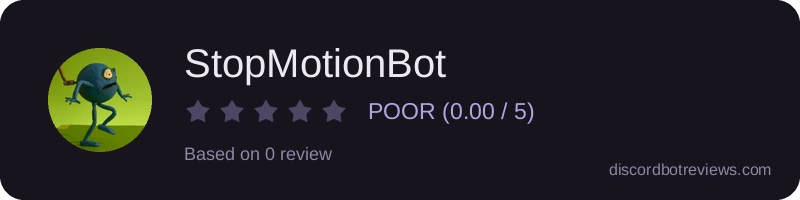 Rating widget preview for StopMotionBot
