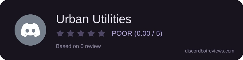 Rating widget preview for Urban Utilities