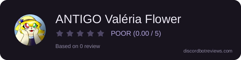 Rating widget preview for ANTIGO Valéria Flower