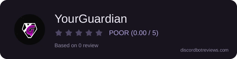 Rating widget preview for YourGuardian
