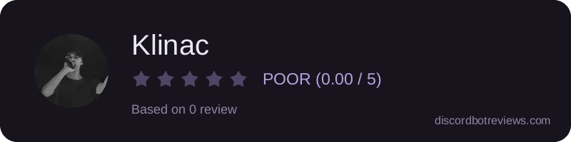 Rating widget preview for Klinac
