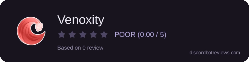 Rating widget preview for Venoxity