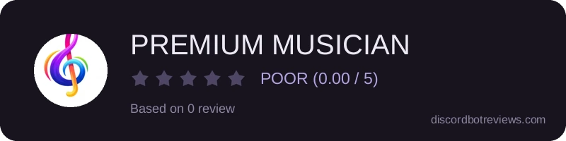 Rating widget preview for PREMIUM MUSICIAN