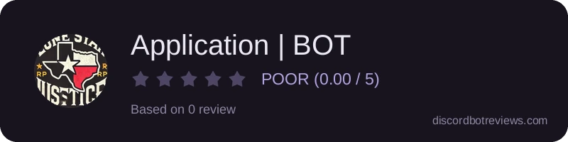 Rating widget preview for Application | BOT