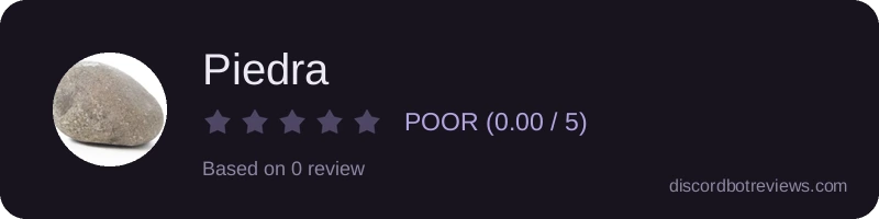 Rating widget preview for Piedra