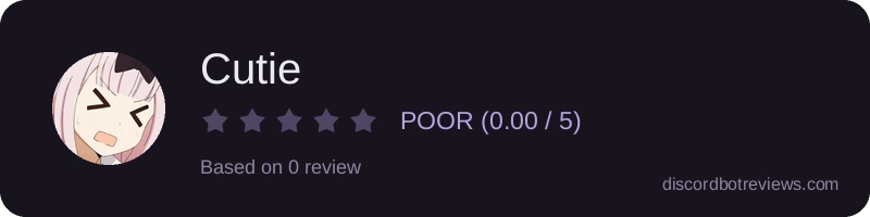 Rating widget preview for Cutie