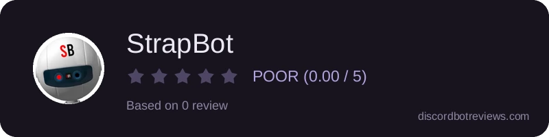 Rating banner for StrapBot