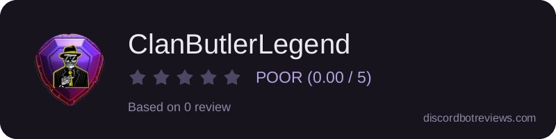 Rating widget preview for ClanButlerLegend