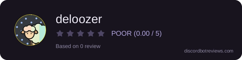 Rating widget preview for deloozer