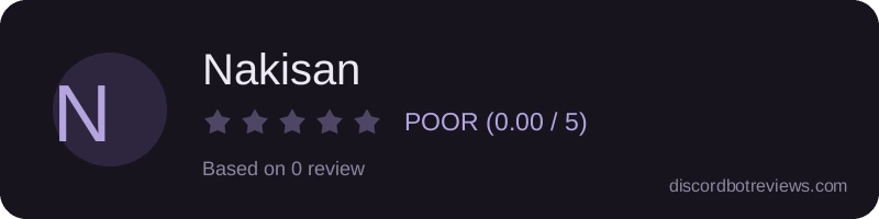 Rating banner for Nakisan