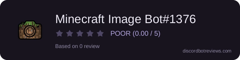 Rating widget preview for Minecraft Image Bot#1376