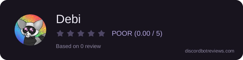 Rating widget preview for Debi