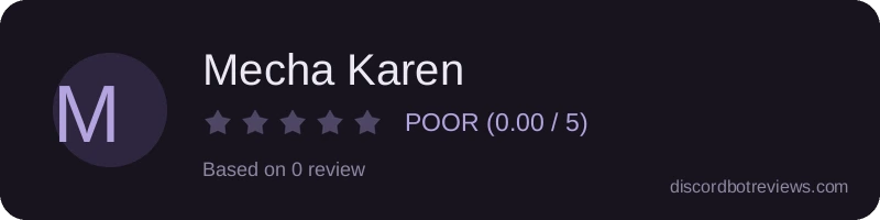 Rating widget preview for Mecha Karen