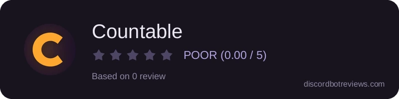 Rating widget preview for Countable