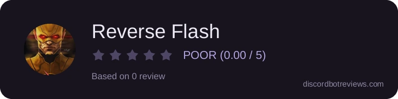 Rating widget preview for Reverse Flash