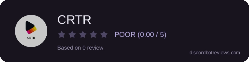 Rating widget preview for CRTR