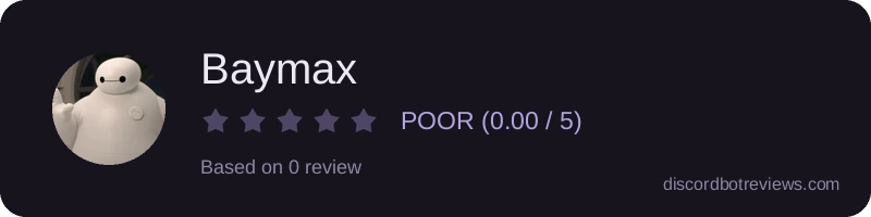 Rating widget preview for Baymax