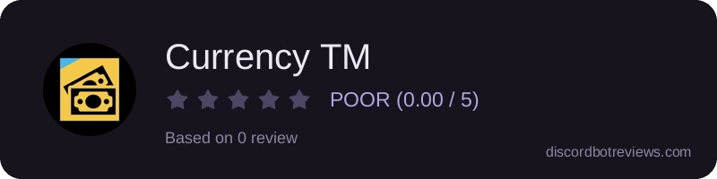 Rating widget preview for Currency TM 