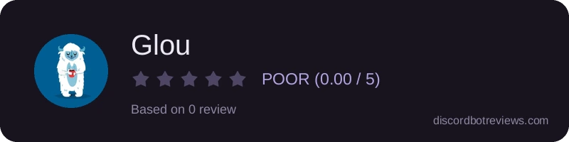 Rating widget preview for Glou