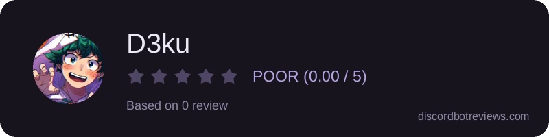 Rating banner for D3ku