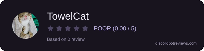 Rating widget preview for TowelCat