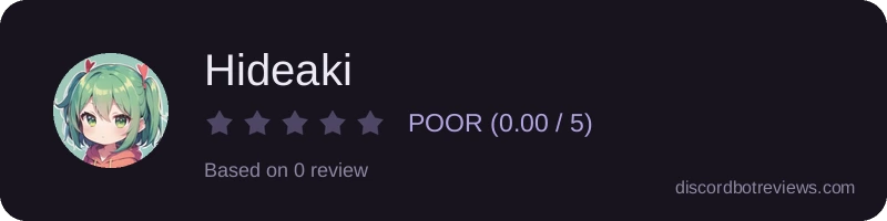 Rating widget preview for Hideaki