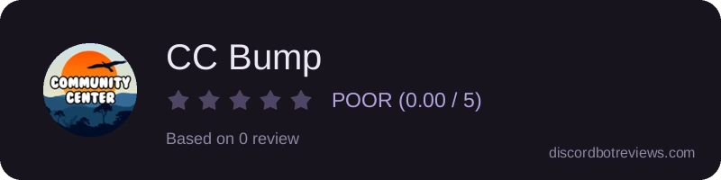 Rating widget preview for CC Bump