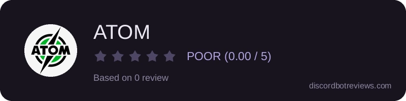 Rating widget preview for ATOM 